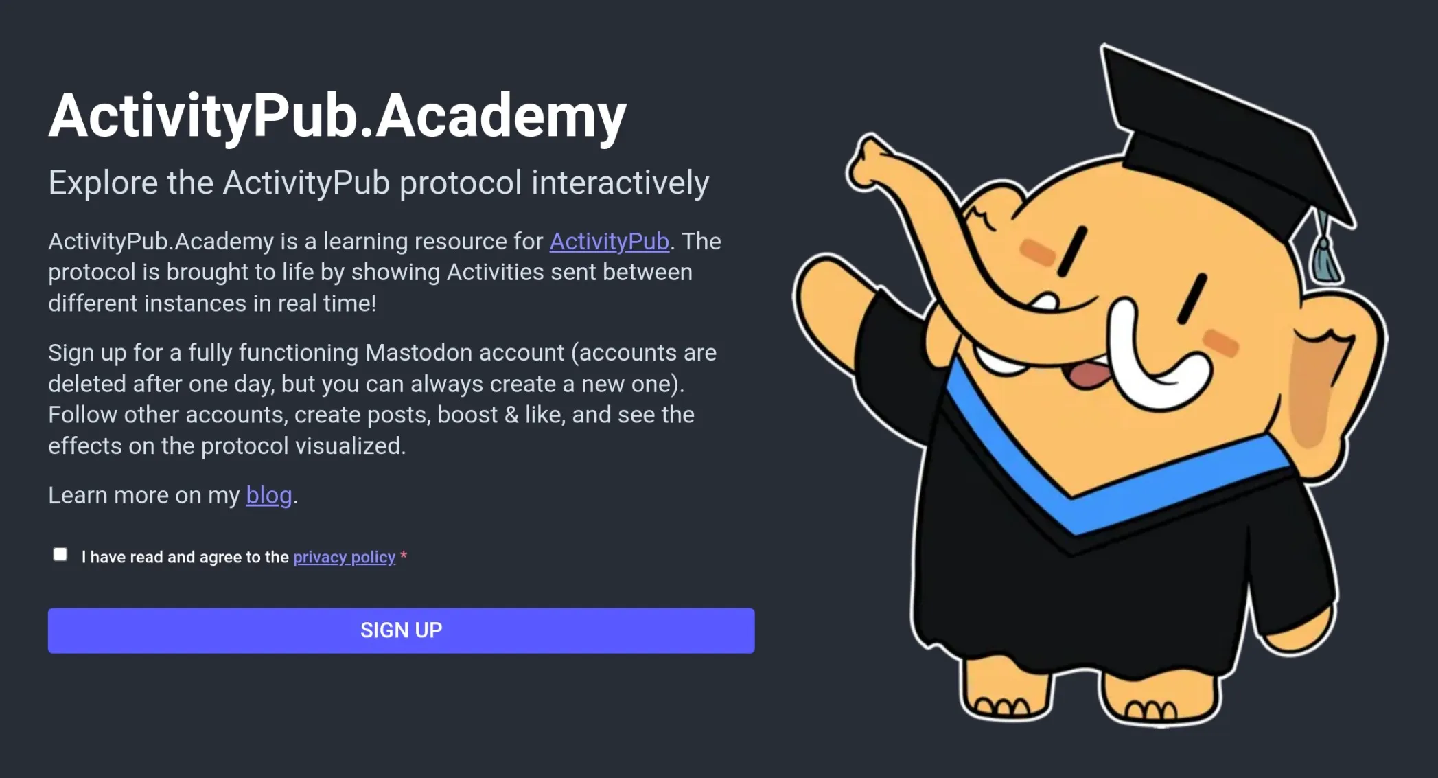 ActivityPub.Academy 첫 페이지