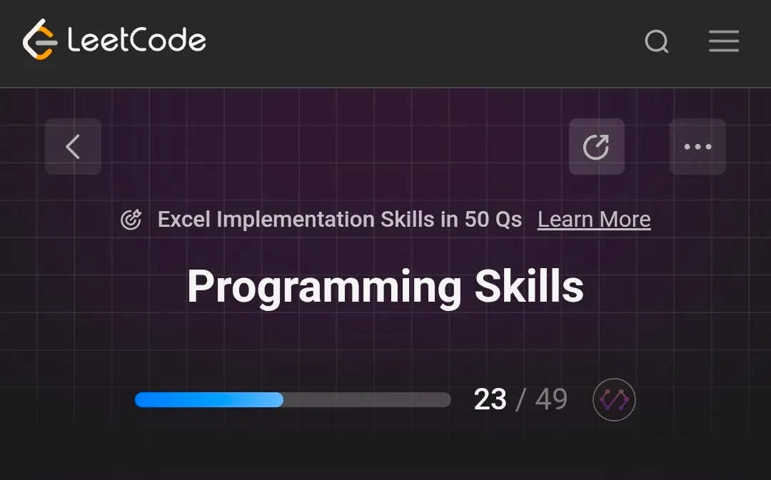 LeetCode Study Plan Programming Skills (23/49)